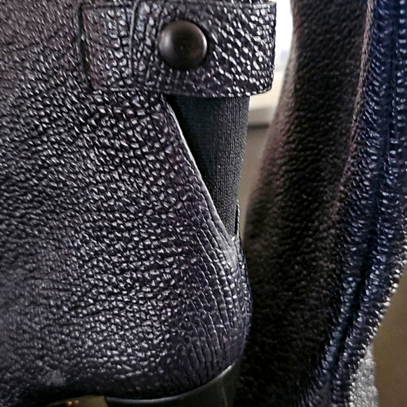 Tibi New York Black High Heel Ankle Snake Embossed Leather Boots Size 9 - Picture 3 of 11